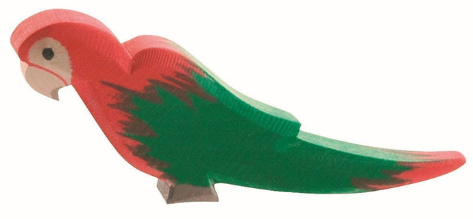 Papagei rot Spielfigur aus Holz von Ostheimer