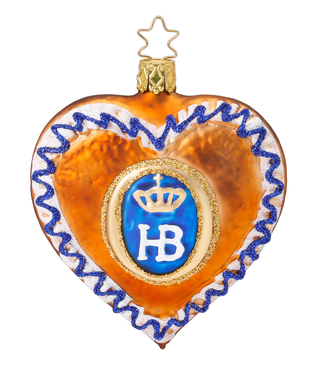 Weihnachtsbaumanhänger Motiv Lebkuchenherz HB von Inge Glas