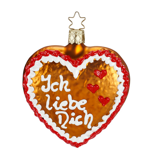 Weihnachtsbaumanhänger Motiv Ich Liebe Dich von Inge Glas