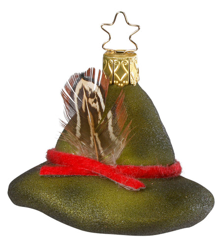 Weihnachtsbaumanhänger Motiv Försterhut  Glas von Inge Glas