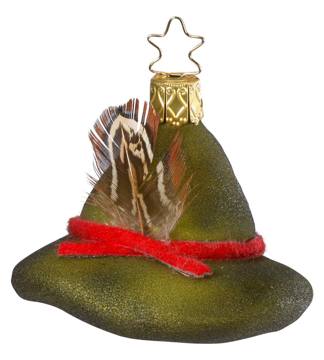 Weihnachtsbaumanhänger Motiv Försterhut  Glas von Inge Glas