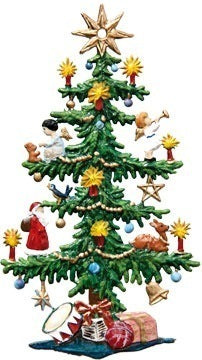 Weihnachtsbaum zum hängen Zinnfigur von Wilhelm Schweizer