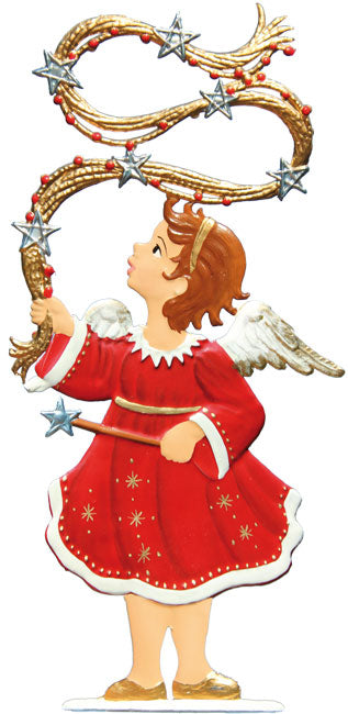 Engel mit Girlande Zinnfigur von Wilhelm Schweizer