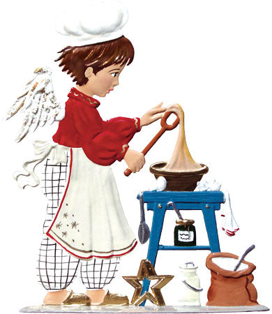 Engel-Weihnachtsbäcker Zinnfigur von Wilhelm Schweizer