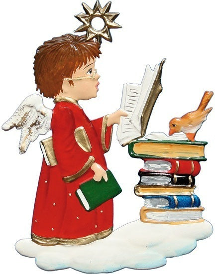 Engel Bücherfreund Zinnfigur von Wilhelm Schweizer