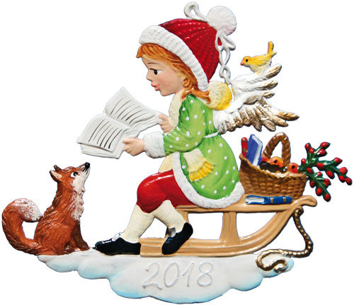 Jahresengel 2018 Weihnachtslesung Zinnfigur von Wilhelm Schweizer