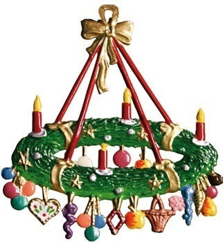 Adventskranz Zinnfigur von Wilhelm Schweizer