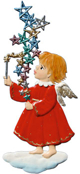 Jahresengel (1998) Sternenglanz Zinnfigur von Wilhelm Schweizer