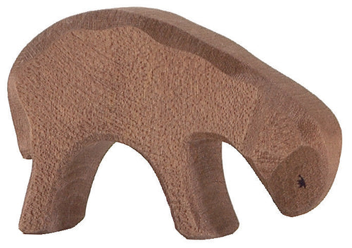 Schaf braun fressend Holzspielfigur von Ostheimer