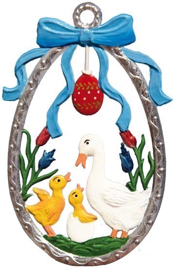 Ei mit Enten Zinnfigur von Wilhelm Schweizer