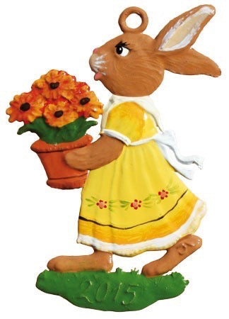 Hasenmädchen 2015 Zinnfigur von Wilhelm Schweizer