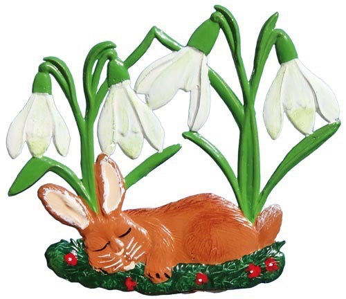Hase schläft Zinnfigur von Wilhelm Schweizer