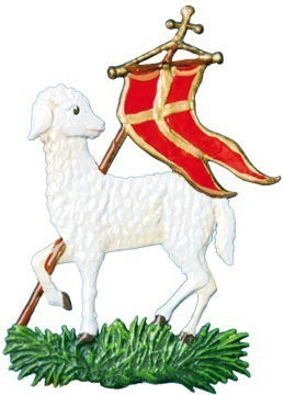 Osterlamm Zinnfigur von Wilhelm Schweizer