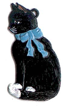Katze sitzend Zinnfigur von Wilhelm Schweizer