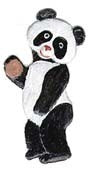 Pandabär Zinnfigur von Wilhelm Schweizer