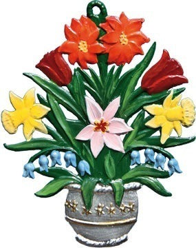 Blumenvase/Frühling Zinnfigur von Wilhelm Schweizer