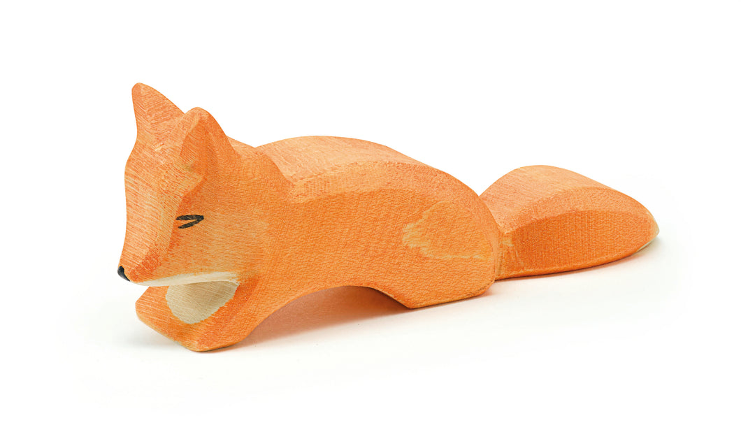 Fuchs klein schleichend Holzspielfigur von Ostheimer