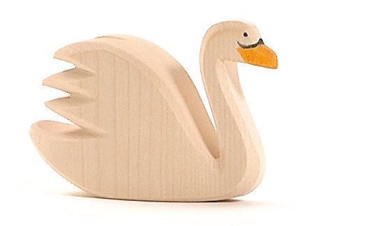 Schwan Spielfigur aus Holz von Ostheimer