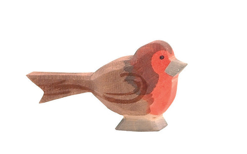 Rotkehlchen Holzspielfigur von Ostheimer