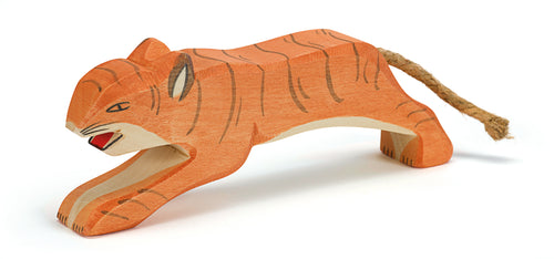 Tiger springend Holzspielfigur von Ostheimer