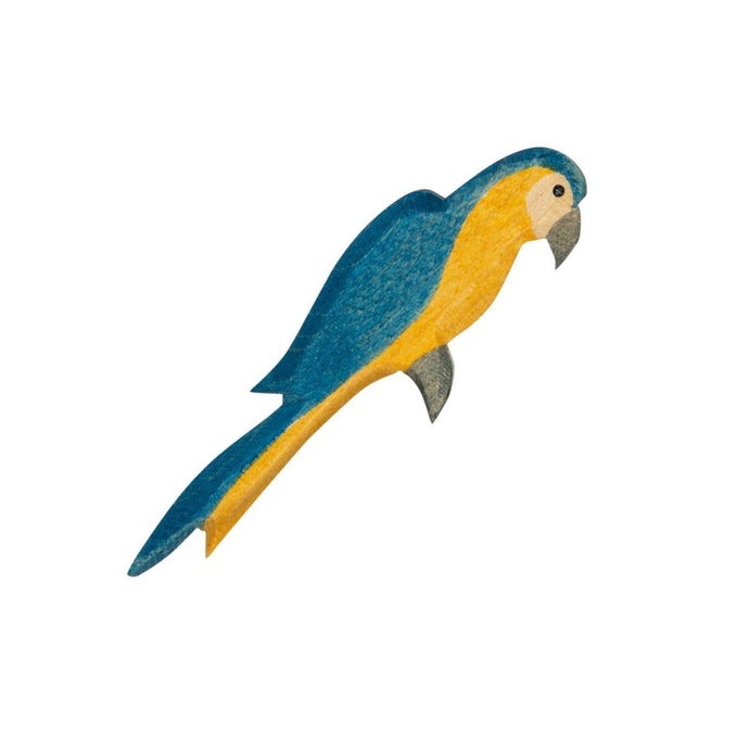 Papagei blau Spielfigur aus Holz von Ostheimer
