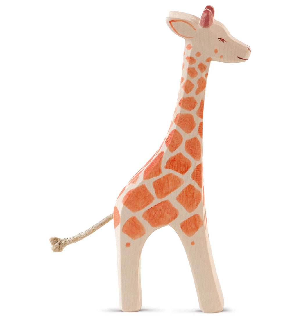 Giraffe groß stehend Holzspielfigur von Ostheimer