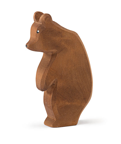 Bär groß stehend Kopf tief Holzspielfigur von Ostheimer