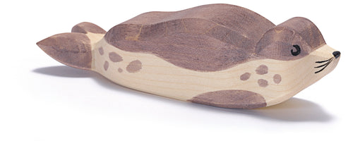 Seehund liegend Spielfigur aus Holz von Ostheimer