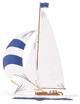 Segelboot Drachen Zinnfigur von Wilhelm Schweizer