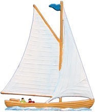 Segelboot Möwe Zinnfigur von Wilhelm Schweizer