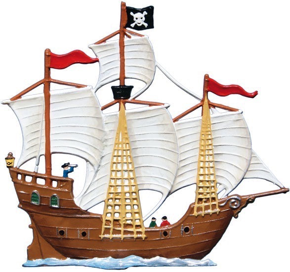 Piratenschiff Zinnfigur von Wilhelm Schweizer