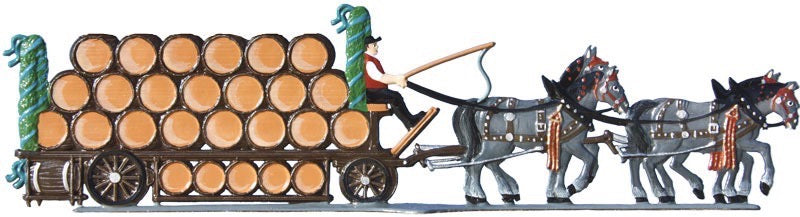 Bierwagen Zinnfigur von Wilhelm Schweizer