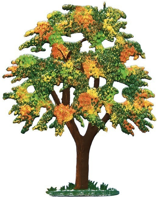 Kastanienbaum im Herbst Zinnfigur von Wilhelm Schweizer