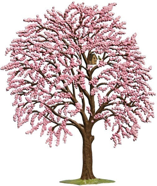 Kirschbaum mit rosa Blüten Zinnfigur von Wilhelm Schweizer