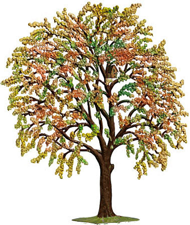 Kirschbaum im Herbst Zinnfigur von Wilhelm Schweizer