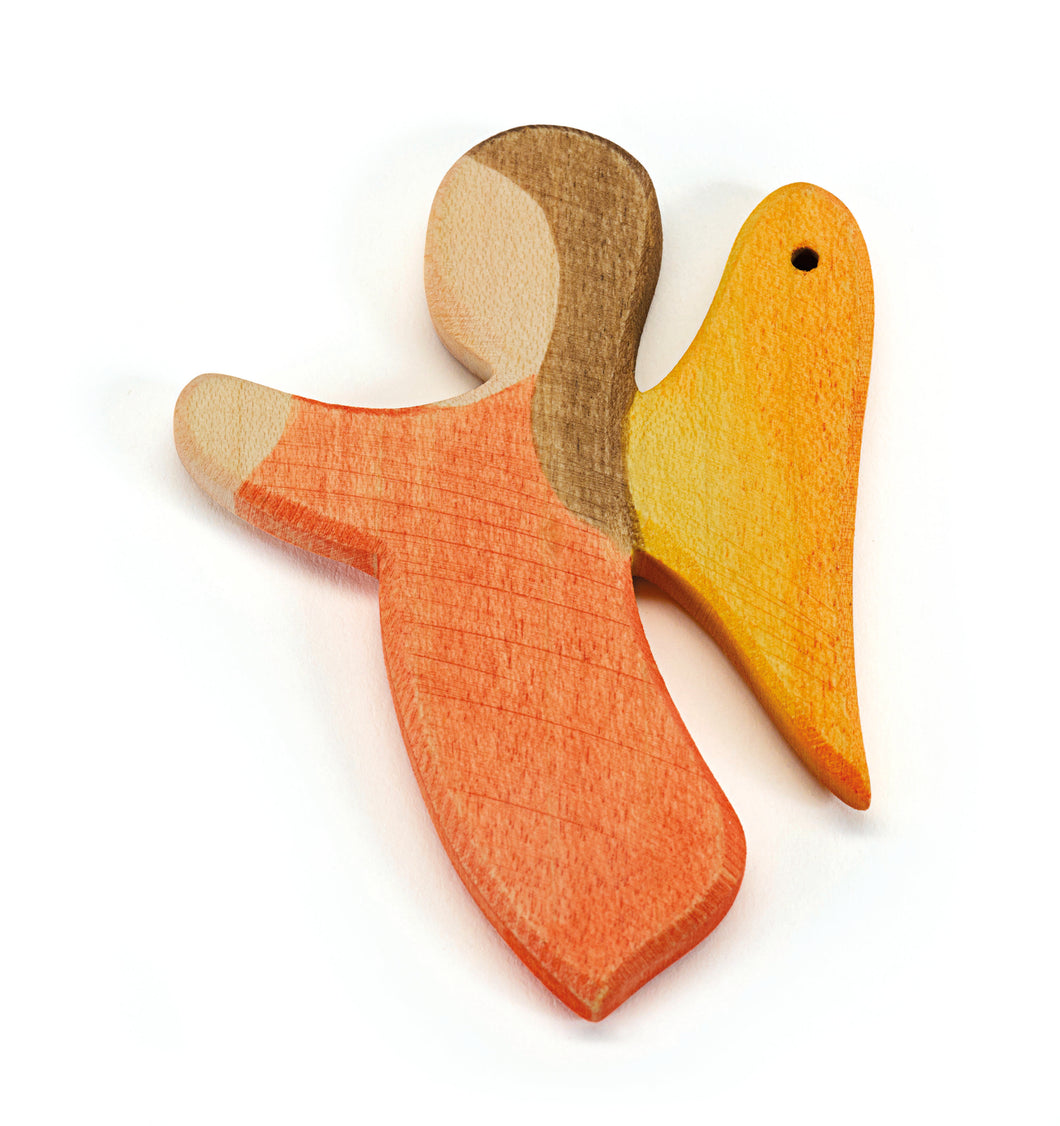 Englein orange Spielfigur aus Holz von Ostheimer