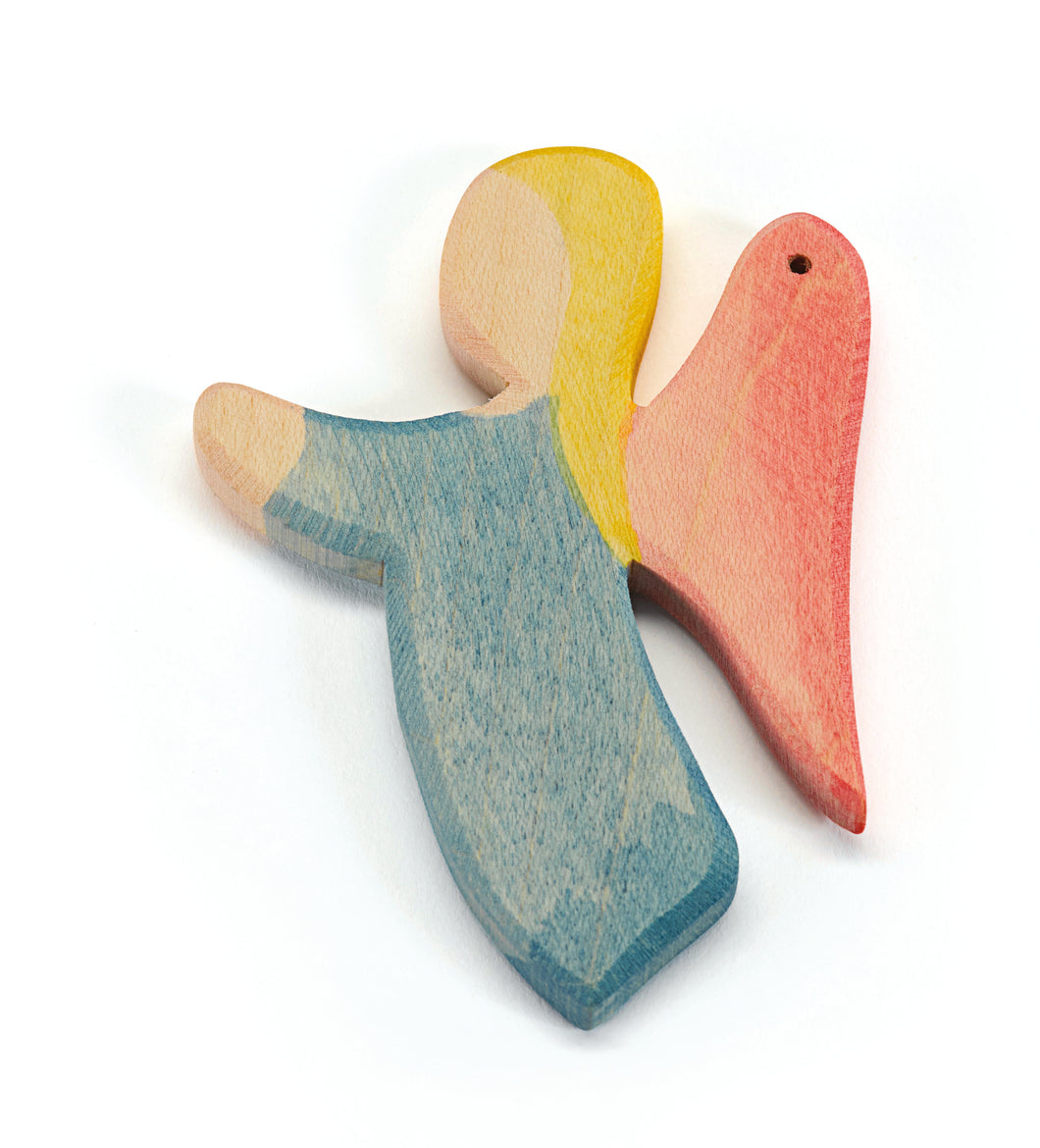 Englein blau Spielfigur aus Holz von Ostheimer