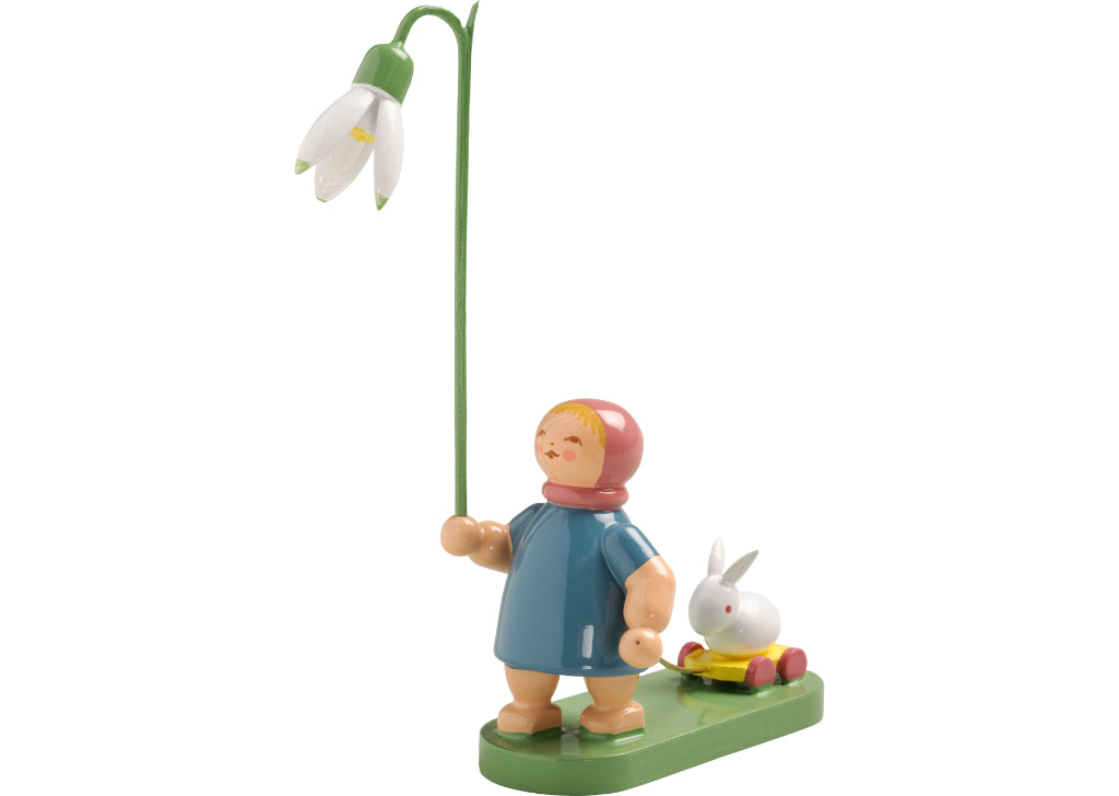 Mädchen mit Schneeglöckchen von Wendt & Kühn