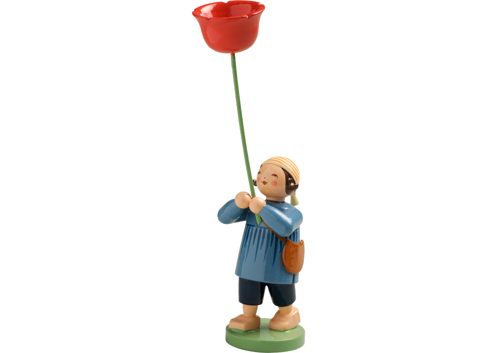 Junge mit Mohnblume von Wendt & Kühn