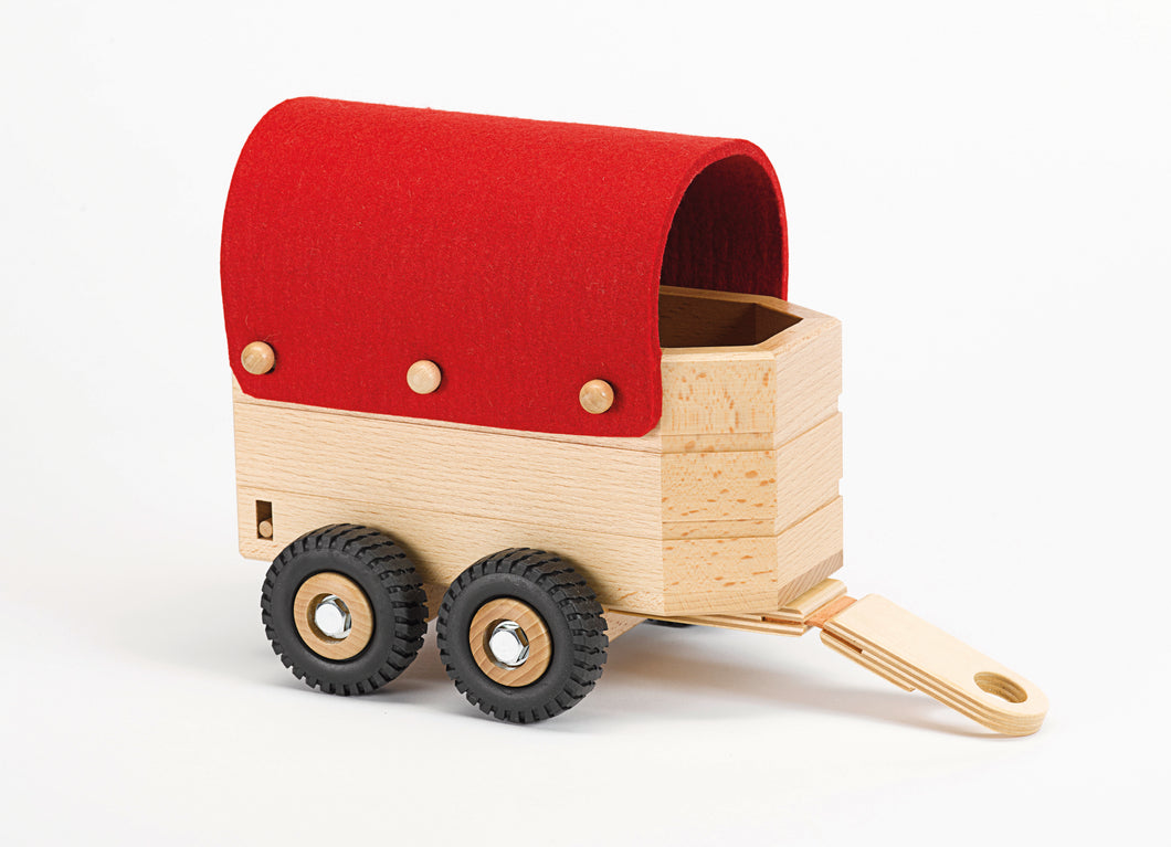 Pferdeanhänger Spielfigur aus Holz von Ostheimer