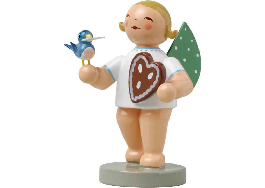 Engel mit Lebkuchen und Vogel von Wendt & Kühn