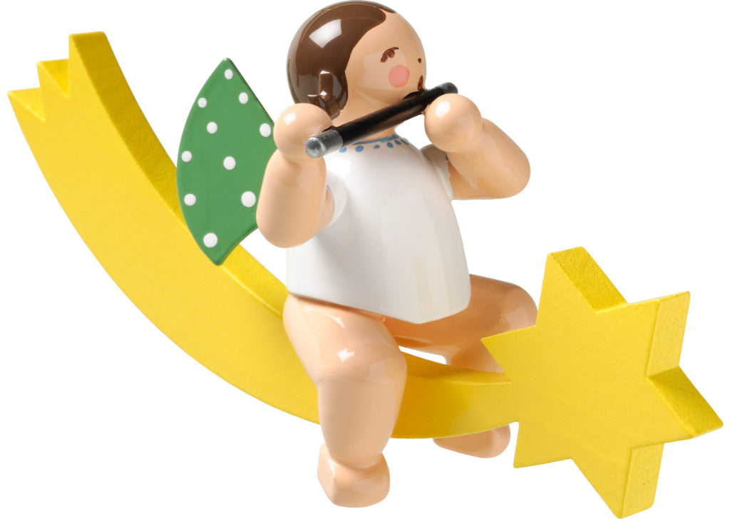 Engel mit Querflöte, auf Schweif von Wendt & Kühn