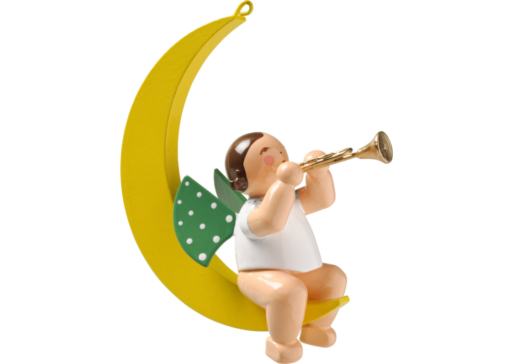 Engel mit Trompete, im Mond von Wendt & Kühn