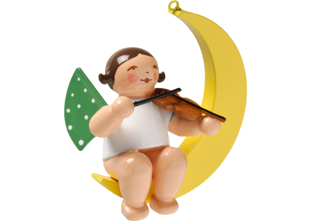 Engel mit Geige, im Mond von Wendt & Kühn