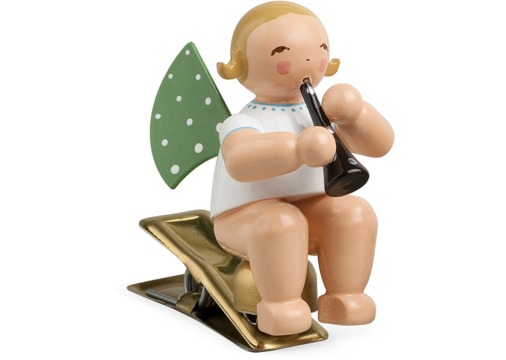 Engel mit Klarinette, auf Klemme von Wendt & Kühn