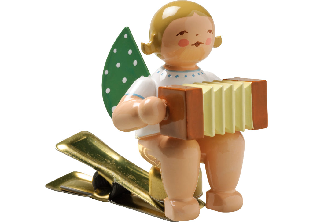 Engel mit Harmonika, auf Klemme von Wendt & Kühn