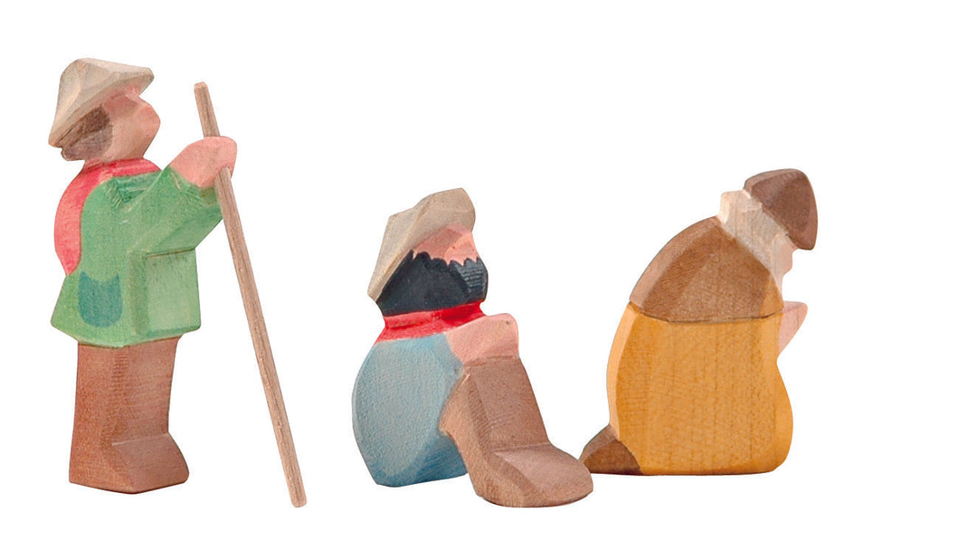 Hirtengruppe mini 3-tlg. Spielfigur aus Holz von Ostheimer