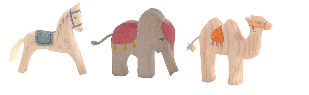 Königstiere mini 3-tlg. Spielfigur aus Holz von Ostheimer