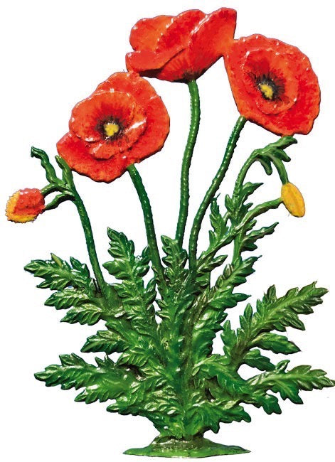 Klatschmohn, Blume 2017 Zinnfigur von Wilhelm Schweizer