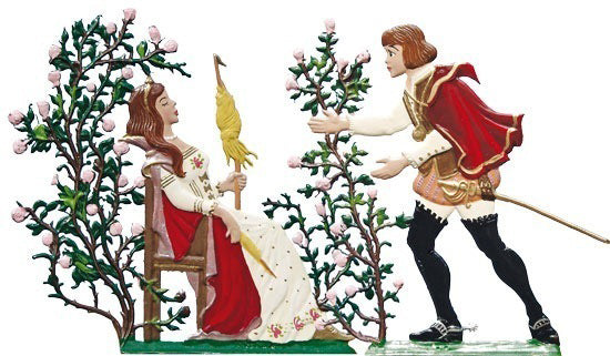 Dornröschen und Prinz Zinnfigur von Wilhelm Schweizer